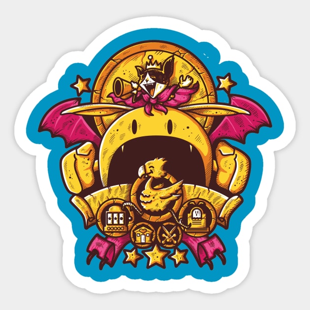 Saucer Crest Sticker by LetterQ